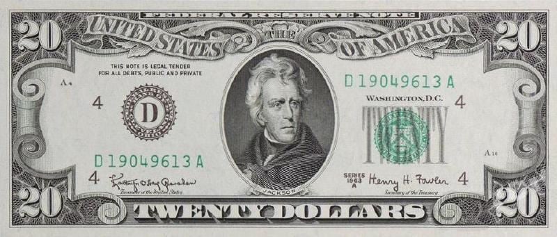 Twenty dollars