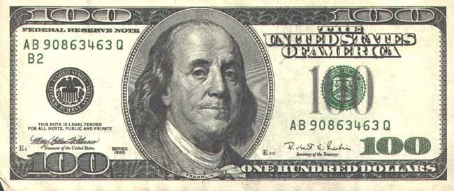 One hundred dollars